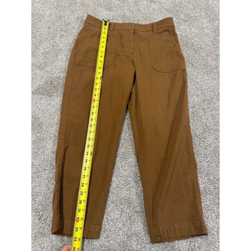 Talbots Women's Cropped Straight Leg Caramel Brown Pants - Picture 3 of 5
